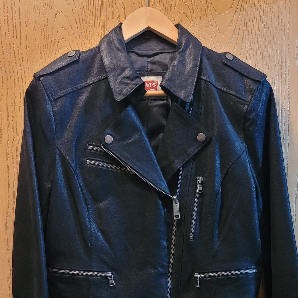 Levi's Black Leather Jacket